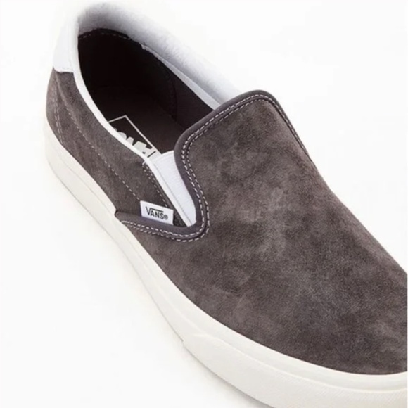 Like-New- Vans Dark Gray Pig Suede Slip-On 59 Shoes (W6/M4.5) - Picture 8 of 8